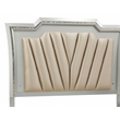 Bowery Hill Queen Faux Leather Storage Bed with LED in Champagne
