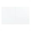 Bowery Hill Engineered Wood Dining Table in High Gloss White with Leaf