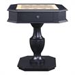 Bowery Hill 2-Drawer Wooden Game Table in Black with Reversible Game Tray
