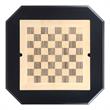 Bowery Hill 2-Drawer Wooden Game Table in Black with Reversible Game Tray