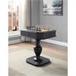 Bowery Hill 2-Drawer Wooden Game Table in Black with Reversible Game Tray