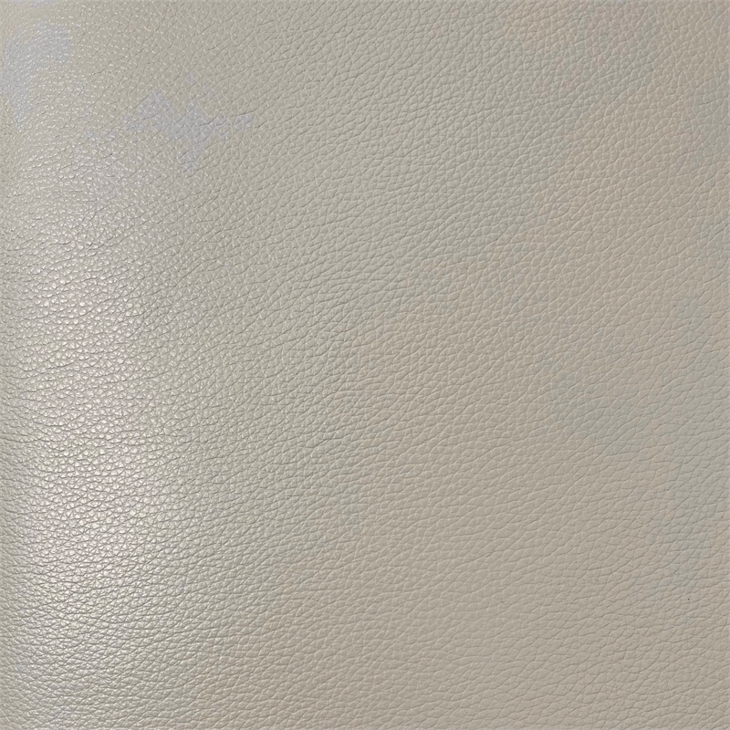 Bowery Hill Pillow Top Arm Chair in Beige Leather with Wooden Inner Frame