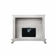 Bowery Hill Electric Fireplace with LED in Antique Pearl Finish