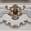 Bowery Hill Electric Fireplace with LED in Antique Pearl Finish