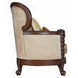 Bowery Hill European Chair with Queen Anne Legs in Dark Walnut