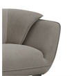 Bowery Hill Upholstered Fabric Sofa with Wood Frame in Brown