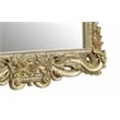 Bowery Hill MDF Ornate Mirror with Intricate Carvings in Gold Finish