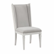 Bowery Hill Set of 2 Linen Upholstered Wingback Side Chairs in Gray