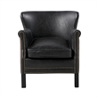 Bowery Hill Chair with Solid Metal Construction in Antique Slate