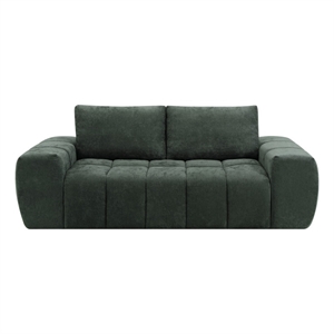 Bowery Hill Sofa in Green Linen Upholstery for Living Rooms and Dens