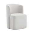 Bowery Hill Side Chair in Beige Chenille with Foam Padding and Wood Frame