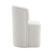 Bowery Hill Side Chair in Beige Chenille with Foam Padding and Wood Frame