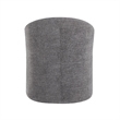 Bowery Hill Barrel Back Dining Arm Chair in Gray Linen with Swivel Base