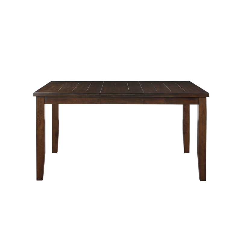 Bowery Hill Shaker-Style Counter Height Table with Leaf in Espresso