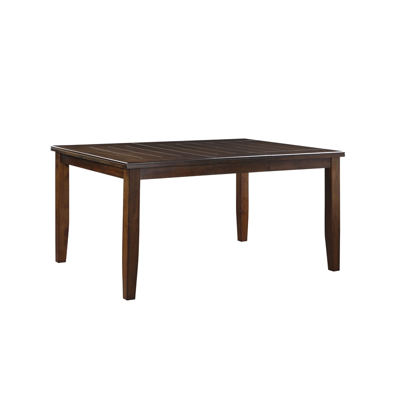 Bowery Hill Shaker-Style Counter Height Table with Leaf in Espresso
