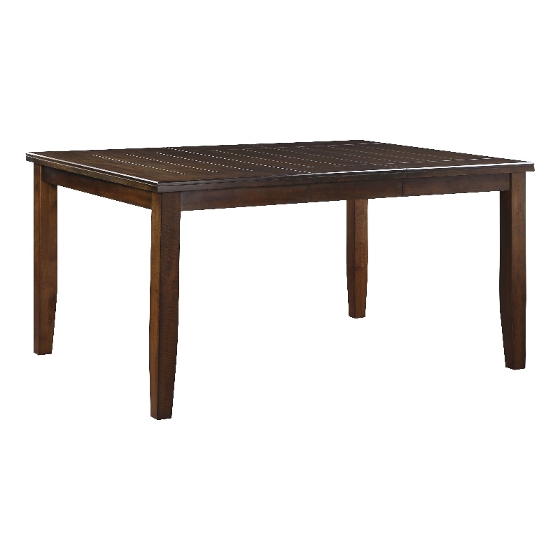 Bowery Hill Shaker-Style Counter Height Table with Leaf in Espresso