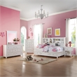 Bowery Hill Daybed with 3 Drawer Storage in White Wood Finish