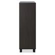 Bowery Hill Wooden Rectangular Chest with 5 Drawers in White and Espresso