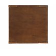 Bowery Hill Swivel Square Wooden End Table with Storage in Espresso