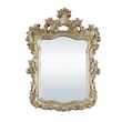 Bowery Hill Mirror with Hollow-Carved Floral and Scroll Design in Gold