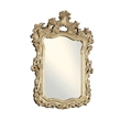 Bowery Hill Mirror with Hollow-Carved Floral and Scroll Design in Gold