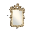 Bowery Hill Mirror with Hollow-Carved Floral and Scroll Design in Gold