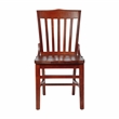 Bowery Hill Wood Restaurant Dining Chair in Mahogany Finish