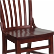 Bowery Hill Wood Restaurant Dining Chair in Mahogany Finish