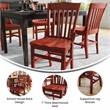 Bowery Hill Wood Restaurant Dining Chair in Mahogany Finish
