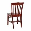 Bowery Hill Wood Restaurant Dining Chair in Mahogany Finish