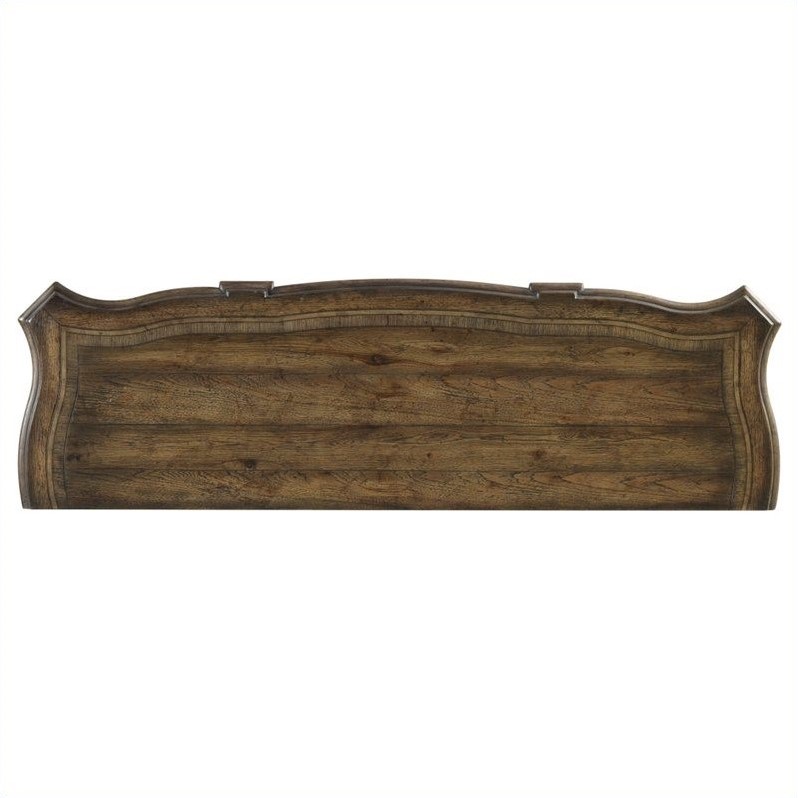 Bowery Hill 12-Drawer Triple Dresser in Rustic Walnut Wood Finish