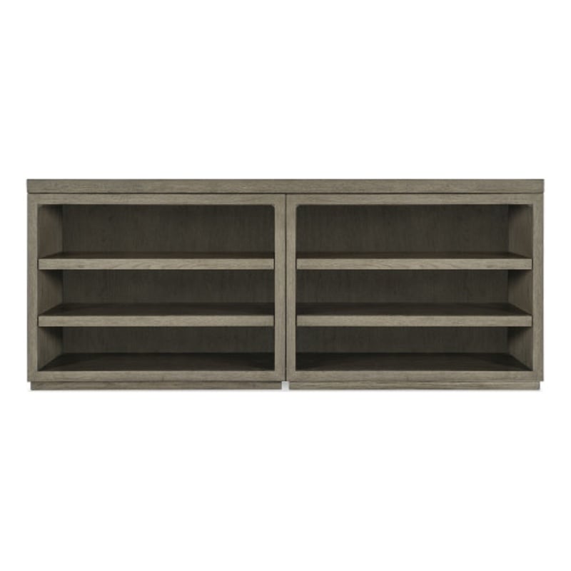 Bowery Hill 72in Home Office Credenza with Two Open Cabinets