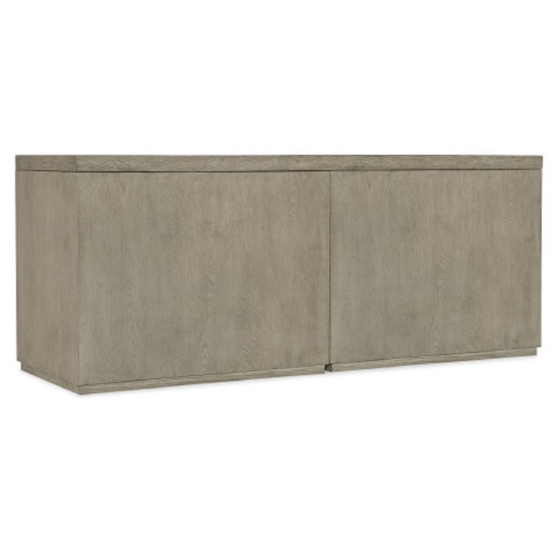 Bowery Hill 72in Home Office Credenza with Two Open Cabinets