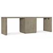 Bowery Hill 96in Home Office Desk with One Centered File Drawer