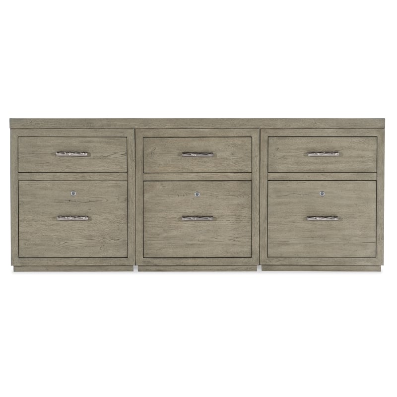 Bowery Hill 72in Home Office Credenza with Three File Drawers