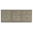 Bowery Hill 72in Home Office Credenza with Three File Drawers