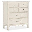 Bowery Hill 6-Drawer Bedroom Chest in White Distressed Wood Finish