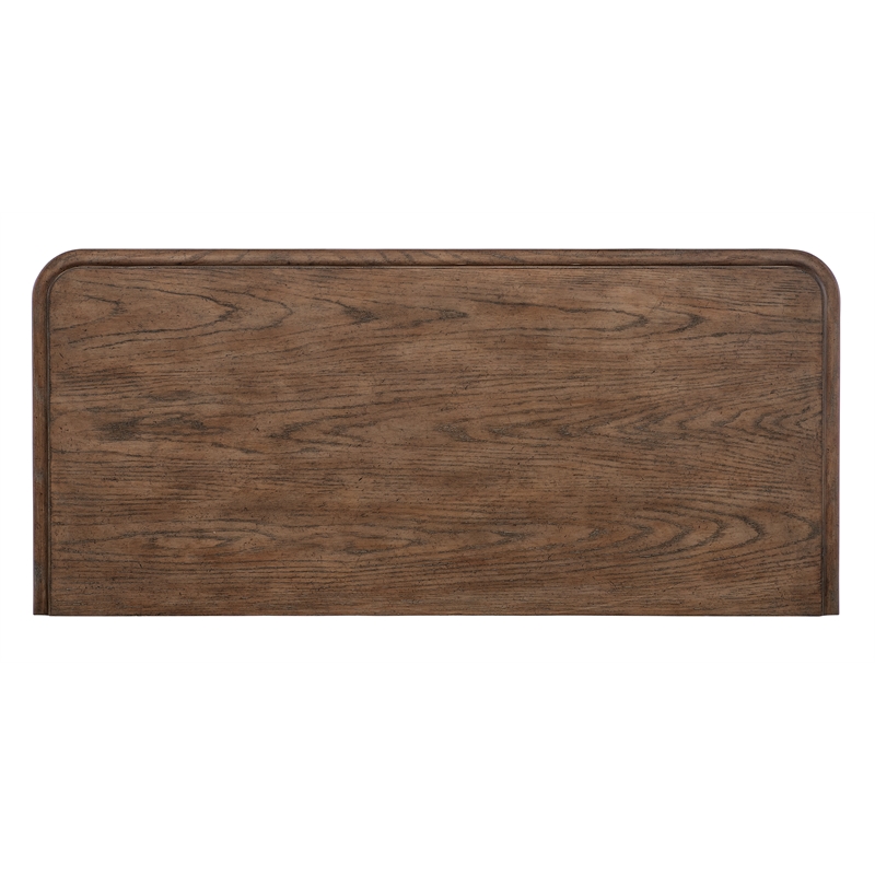 Bowery Hill 6-Drawer Two-Tone Chest in White Distressed Wood