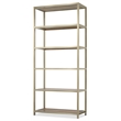 Bowery Hill Etagere with Stainless Steel Frame and Cane Shelves
