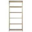 Bowery Hill Etagere with Stainless Steel Frame and Cane Shelves