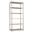 Bowery Hill Etagere with Stainless Steel Frame and Cane Shelves