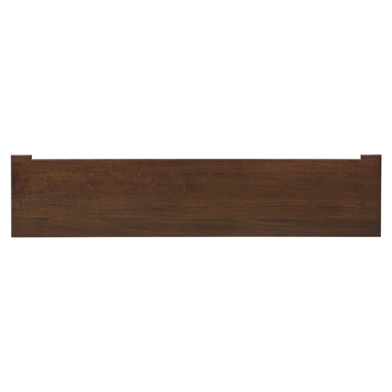 Bowery Hill Entertainment Console with Cane Doors in Dark Natural Wood