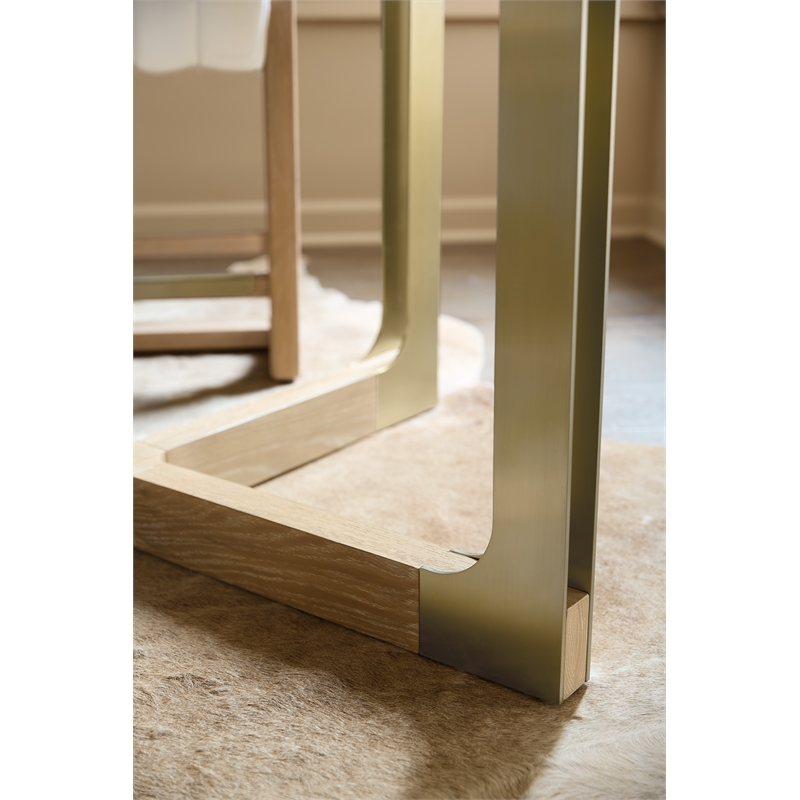 Bowery Hill Counter-Height Gathering Table in Natural Wood Finish