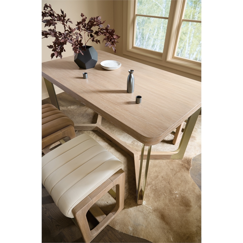 Bowery Hill Counter-Height Gathering Table in Natural Wood Finish