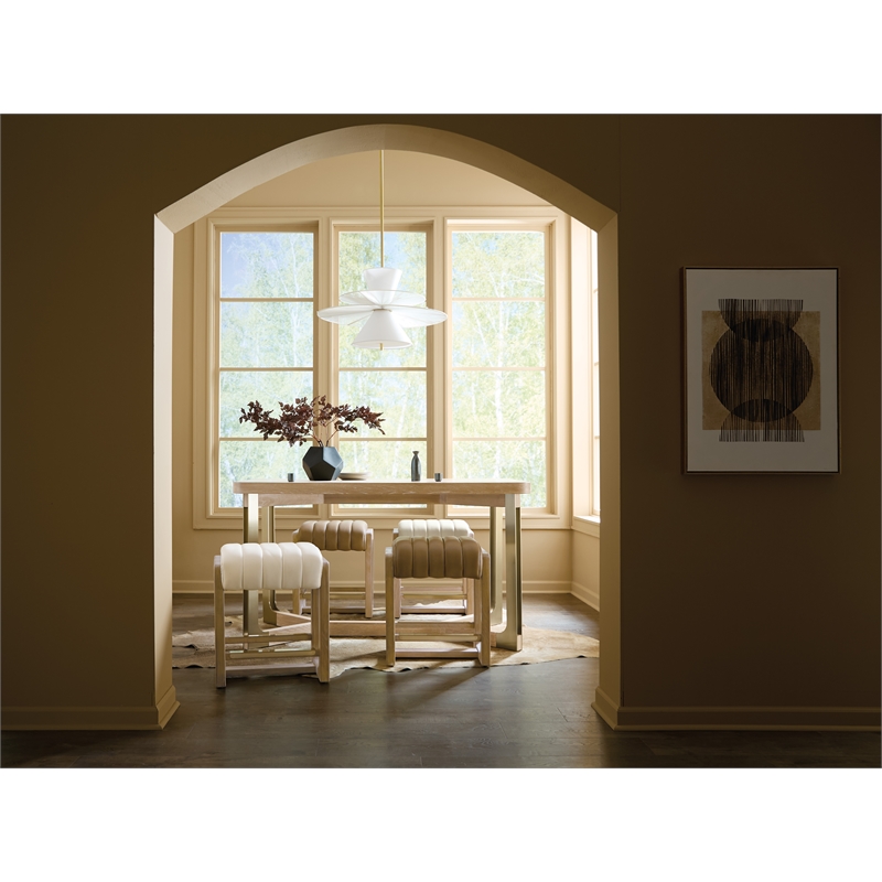 Bowery Hill Counter-Height Gathering Table in Natural Wood Finish