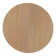 Bowery Hill Round Dining Table with 18in Leaf in Natural Wood
