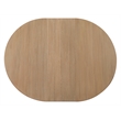 Bowery Hill Round Dining Table with 18in Leaf in Natural Wood