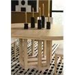 Bowery Hill Round Dining Table with 18in Leaf in Natural Wood