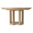 Bowery Hill Round Dining Table with 18in Leaf in Natural Wood