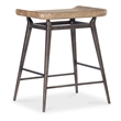 Bowery Hill Counter Chair with Metal Base in Light Natural Wood